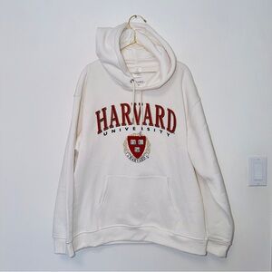 Harvard University White Hoodie